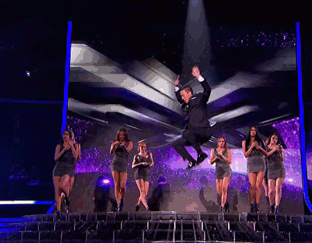 Dermot O'Leary Backflip