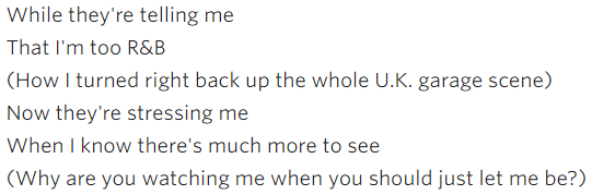 Slicker than your average lyrics