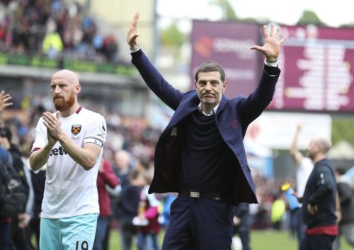 slaven bilic and james collins - West Ham United