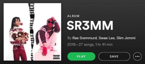 rae sremmurd Sr3mm album length