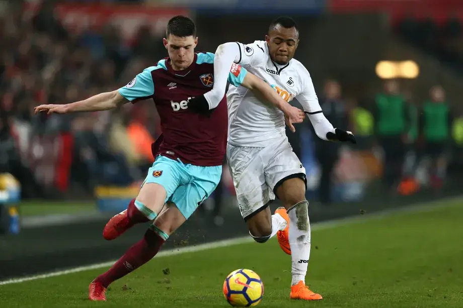 Declan Rice vs Swansea