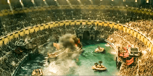 gladiator ii water battle
